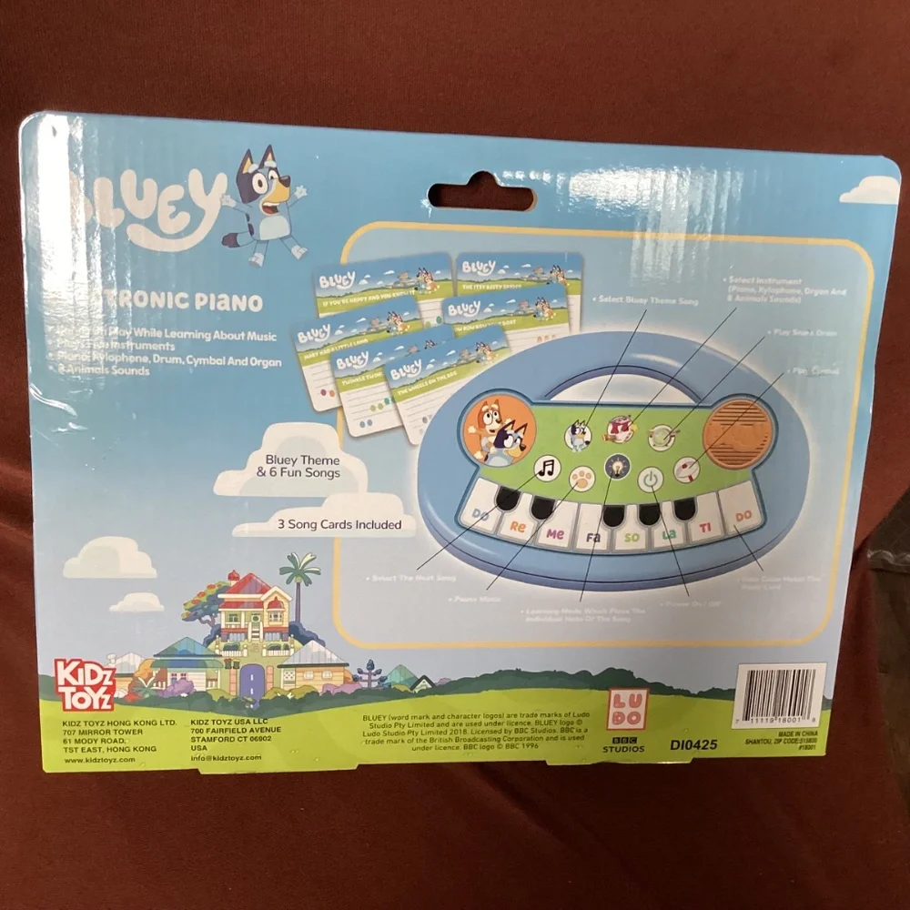 Bluey Electronic Piano 3+ New